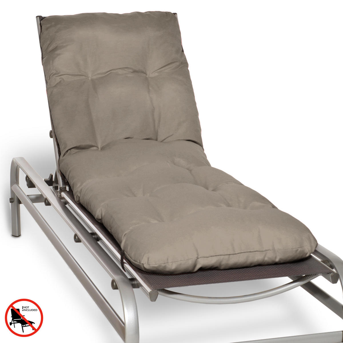 ROLLLIEGENAUFLAGE Flair RL 190x60x8cm Taupe - Taupe, Textil (60/190cm) - Beautissu 