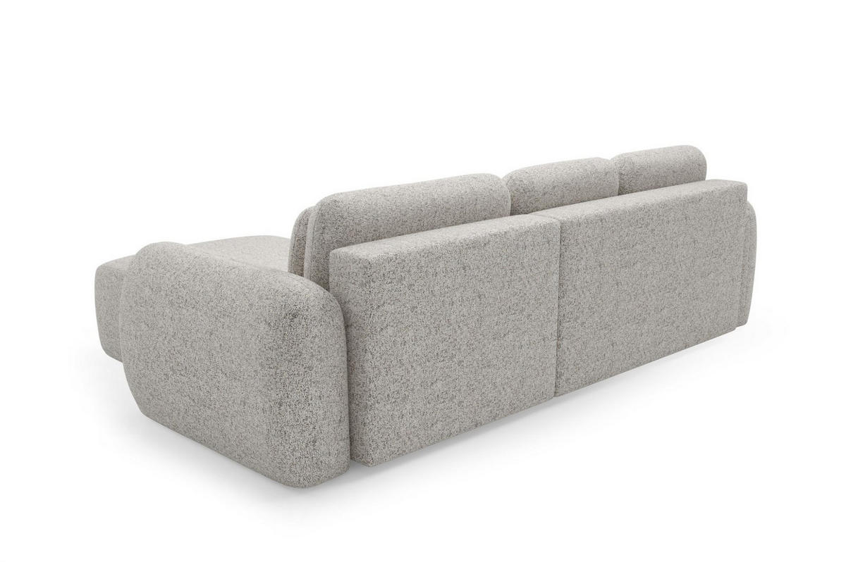 ECKSOFA Gaston Mit Schlaffunktion - Beige, Holzwerkstoff/Textil (304/190cm) - Fun Möbel