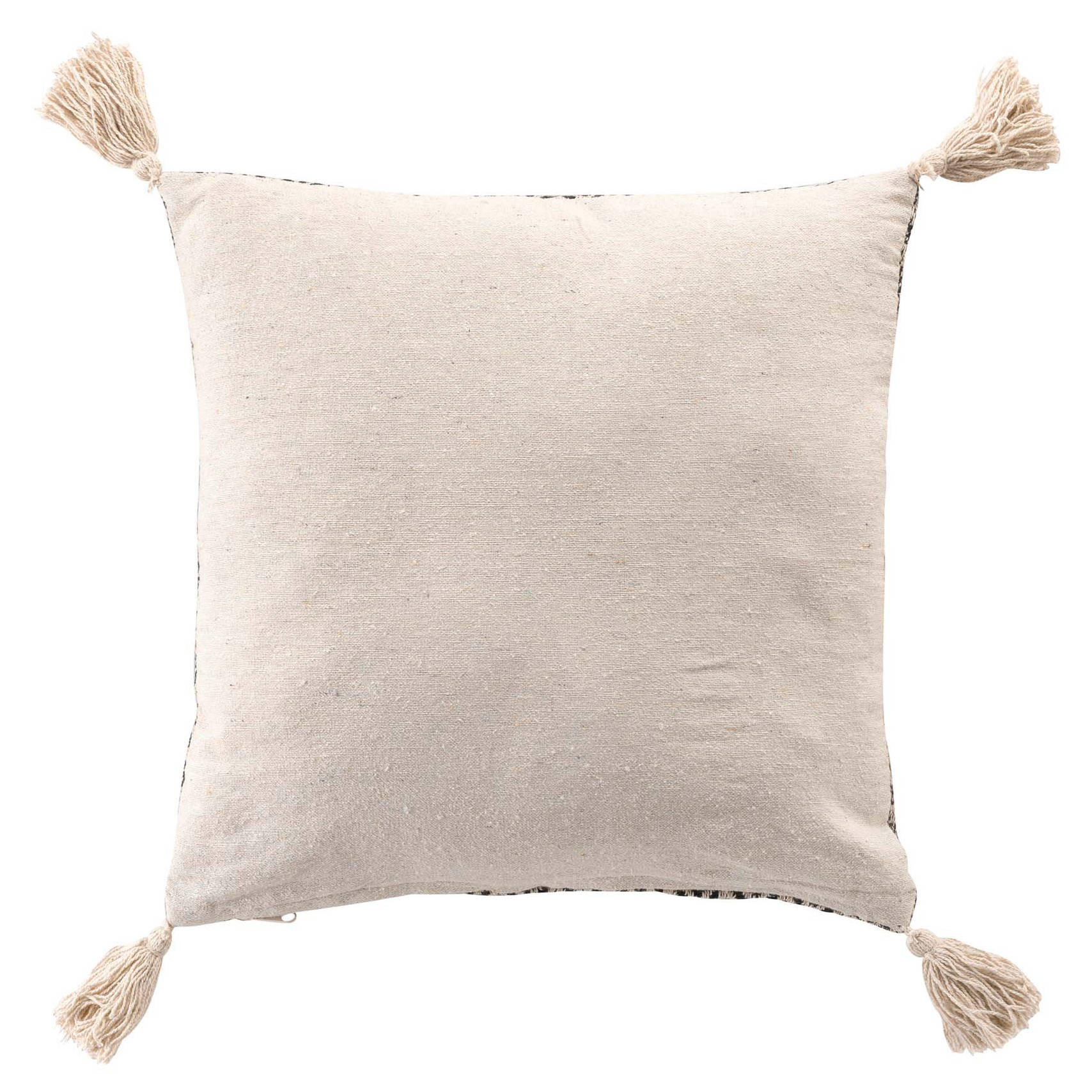 ZIERKISSEN Junon 40/40 cm - Grau, Naturmaterialien (40/40cm) - Douceur d´intérieur