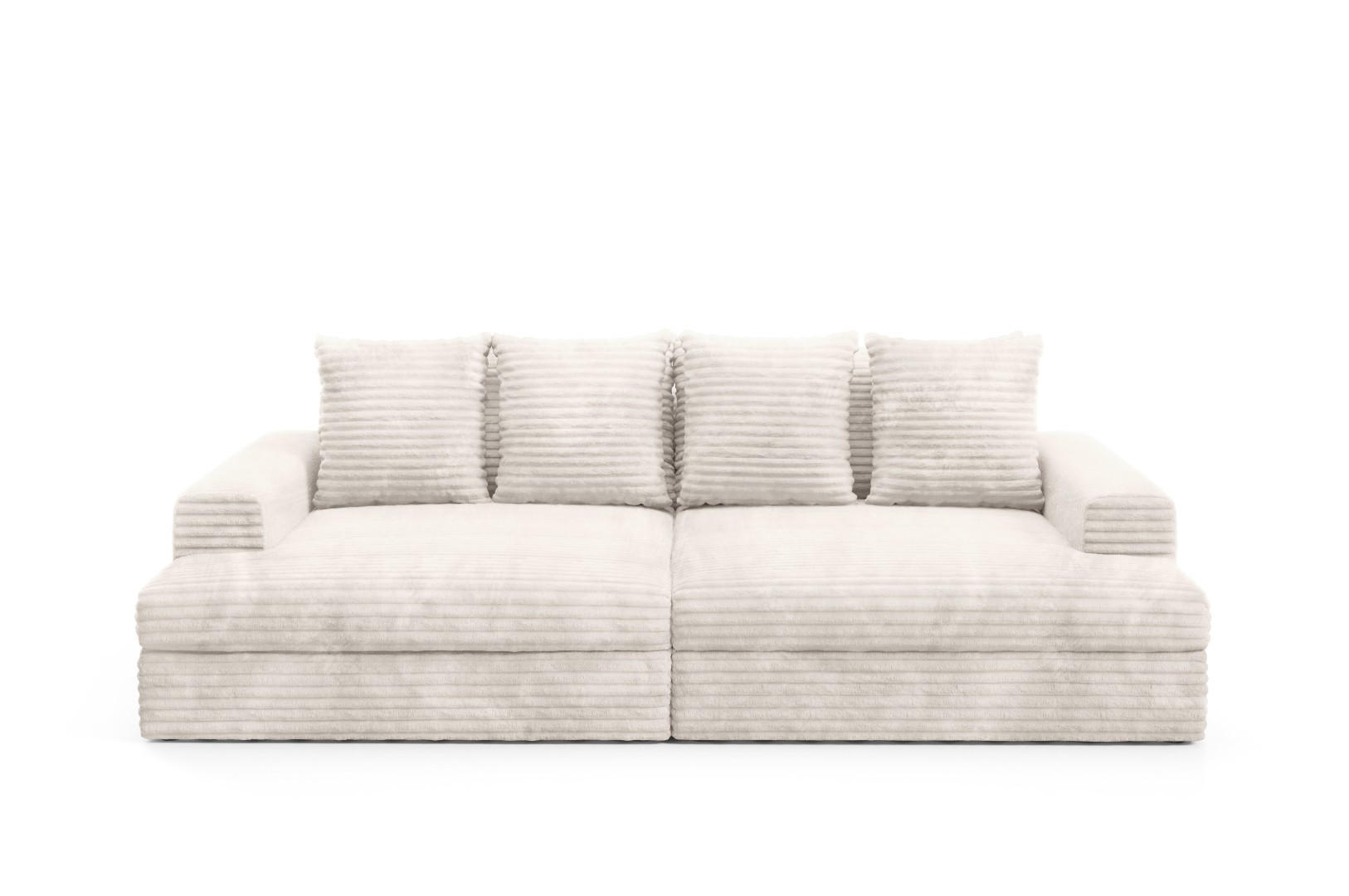 SCHLAFSOFA Premium Extra Komfort Weiß - Schwarz/Weiß, Holz/Holzwerkstoff (272/42/167cm) - Furnisell