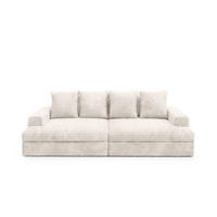 SCHLAFSOFA Premium Extra Komfort Weiß - Schwarz/Weiß, Holz/Holzwerkstoff (272/42/167cm) - Furnisell