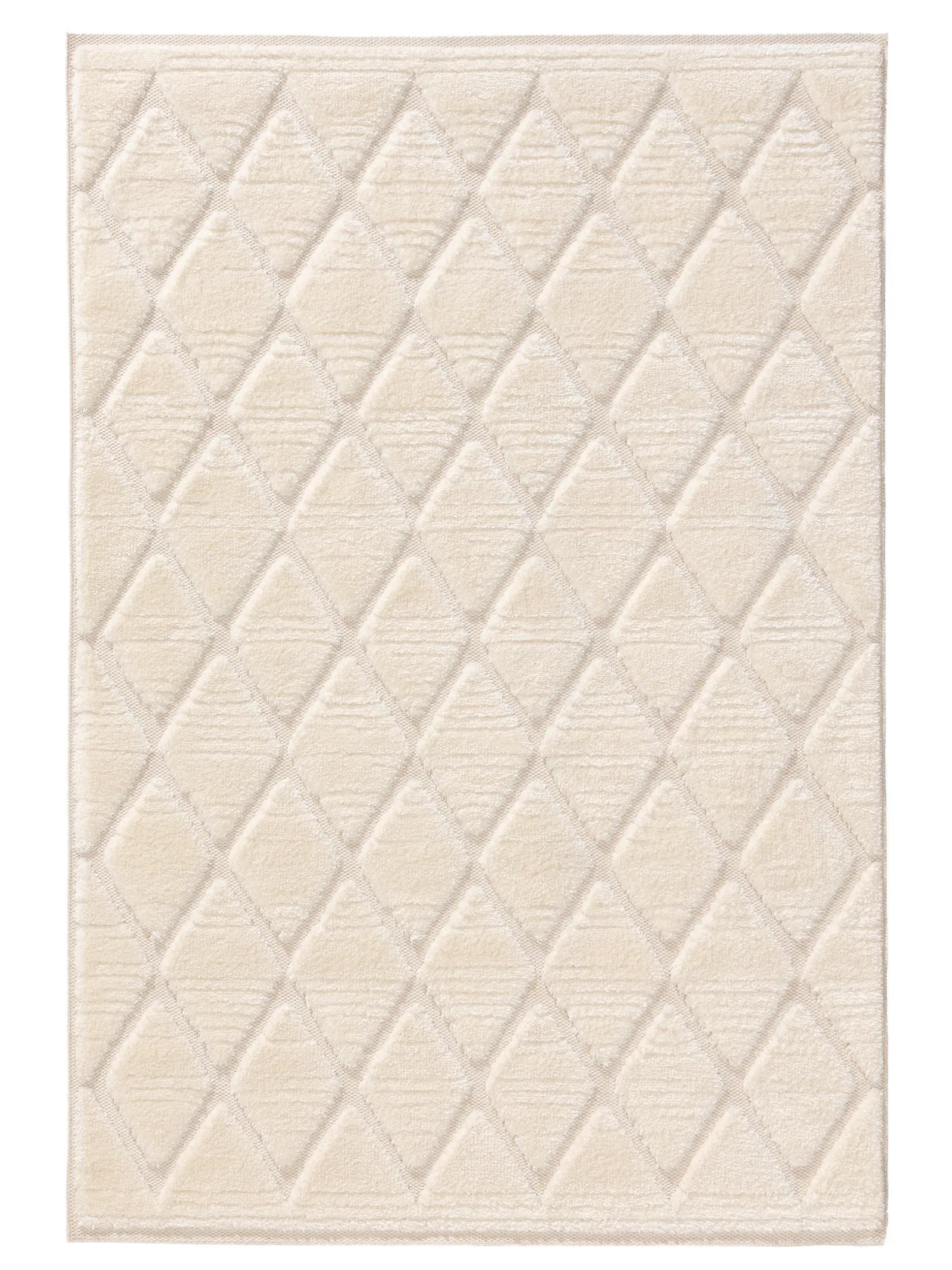 TEPPICH Elanie 140/200 cm - Creme, Kunststoff (140/200cm) - benuta Pop