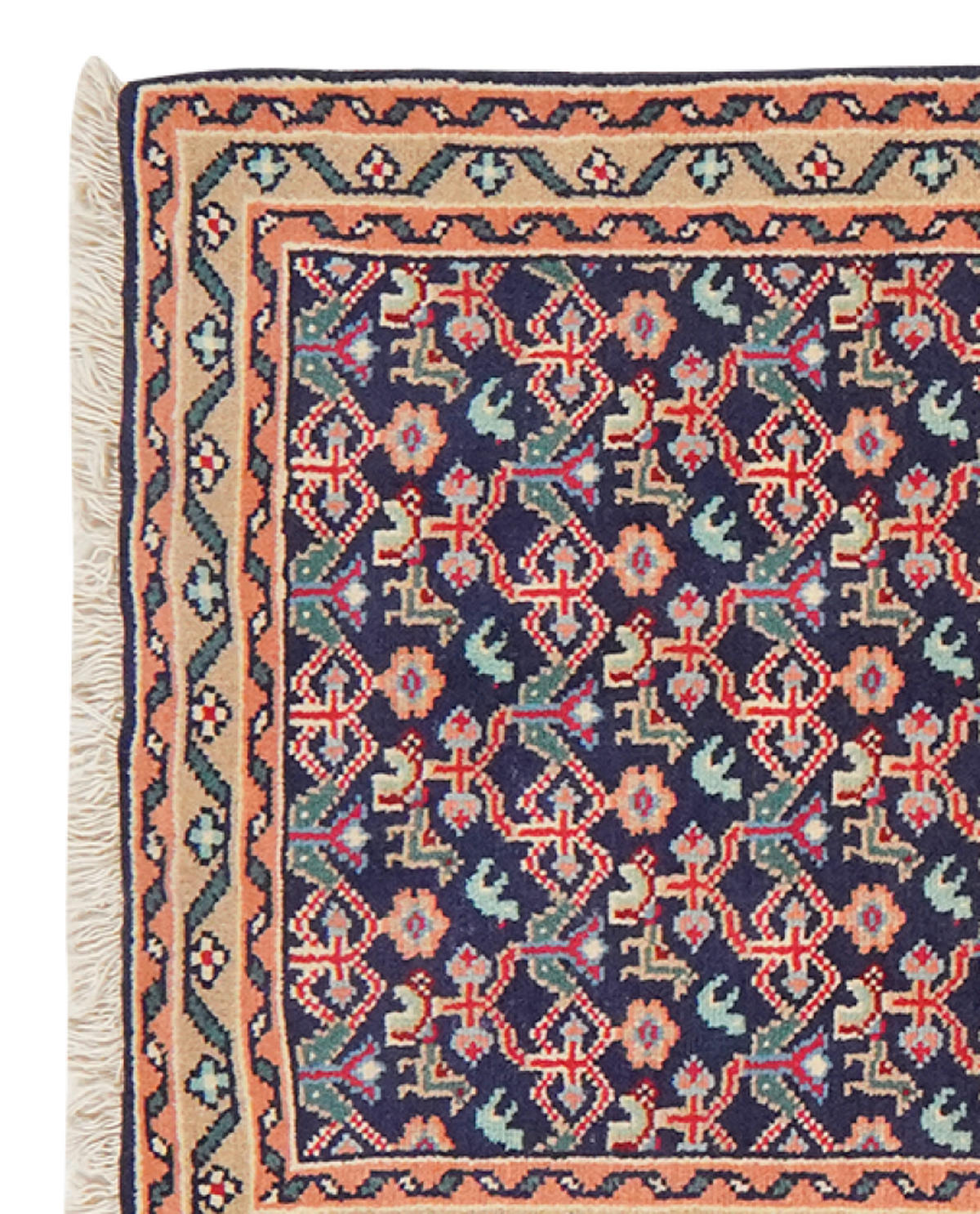 TEPPICH Assadabad Blau 237/71 cm Schurwolle - Blau, Textil (71/237cm) - Looma