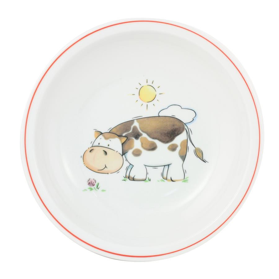 KINDER Teller tief 20 cm Kuh - Multicolor, Keramik (20/3.8/20cm) - Eschenbach