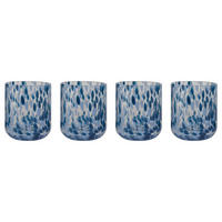 TRINKGLAS (6er-Set) Confetti - Dunkelblau, Glas (0.33L) - Butlers