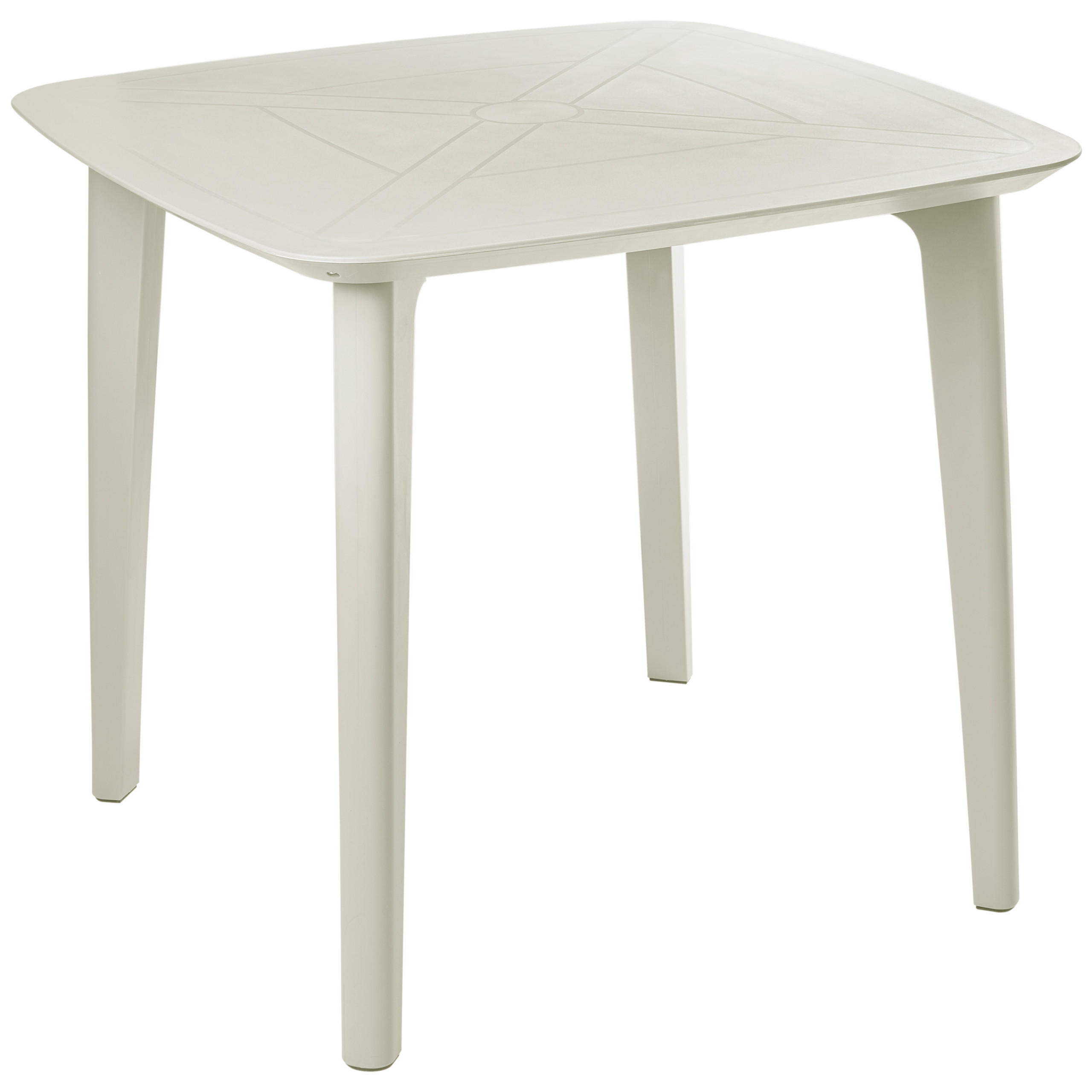 Beliani ZAHRADNÍ STŮL 86/86 cm Světle béžový Sorico