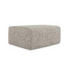 POUF Strukturstoff Stoff Beige - Beige/Gelb, Kunststoff/Textil (90/80/60cm) - Makamii