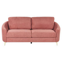 3-SITZER-SOFA Polsterbezug Rosa Trosa - Pink, Textil (203/88/86cm) - Beliani