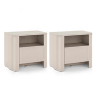 NACHTKONSOLE Bari Kaschmir 58 / 39 / 52cm (2er-Set) - Kaschmir, Holz/Holzwerkstoff (58/52/39cm) - Feldmann-Wohnen