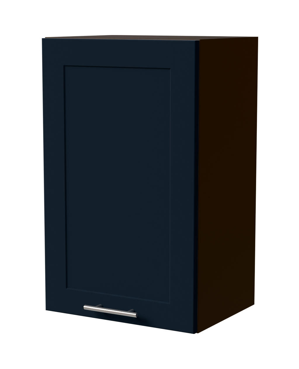 HÄNGESCHRANK Oslo W2/45 Lava / Indigo Matt 45 / 32,5 / 72cm - Dunkelgrau/Dunkelblau, Holz/Holzwerkstoff (45/72/32.5cm) - Feldmann-Wohnen