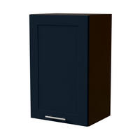 HÄNGESCHRANK Oslo W2/45 Lava / Indigo Matt 45 / 32,5 / 72cm - Dunkelgrau/Dunkelblau, Holz/Holzwerkstoff (45/72/32.5cm) - Feldmann-Wohnen