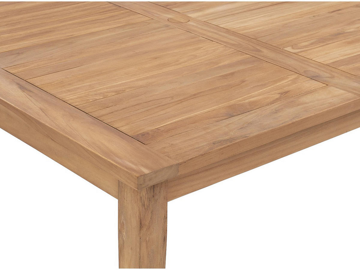 GARTENTISCH - 4 Personen, 6 Personen, 8 Personen - Holz, Platte - Naturfarben Hell - Naturfarben, Holz (140/140/77cm) - Vente-Unique