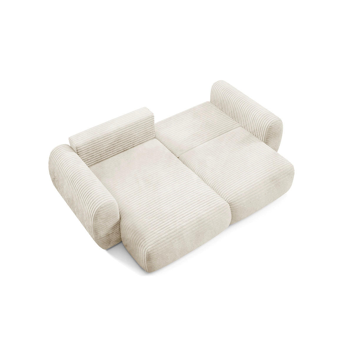 ECKSOFA Camilla 3 Sitzplätze Weiß - Weiß, Holz (270/165cm) - Petits-meubles