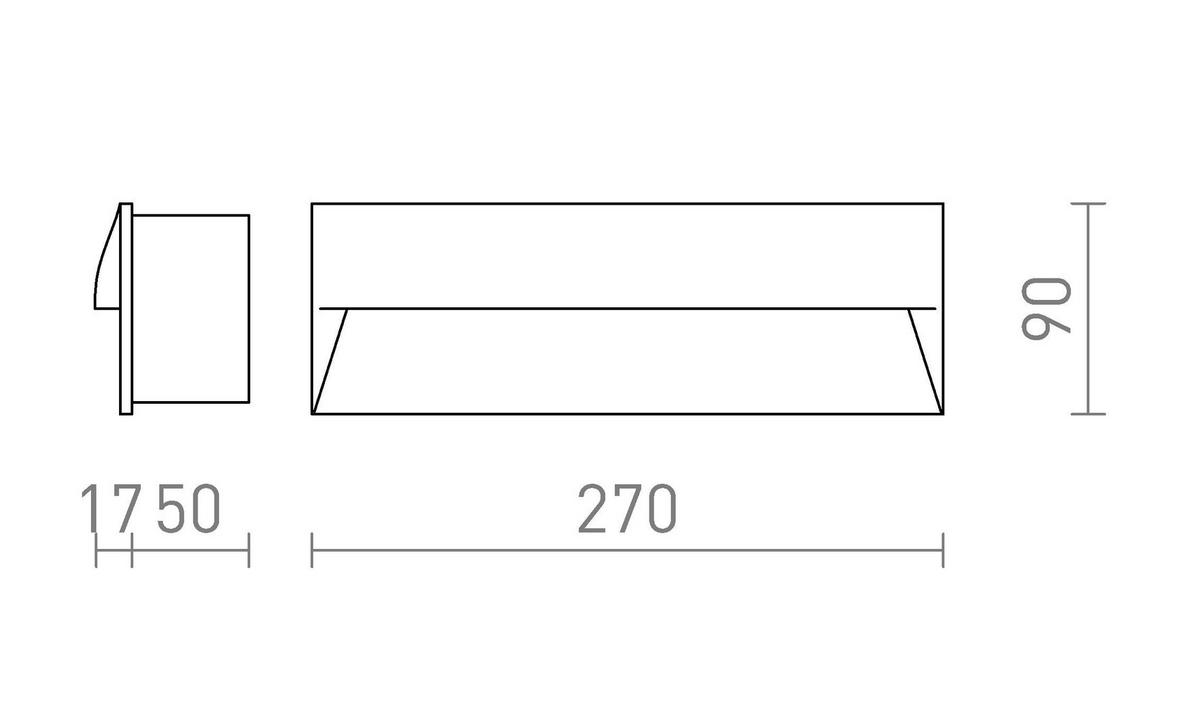 AUSSENLEUCHTE REP 27 Weiß 10 W IP65 - Weiß, Metall (15/27/9cm) - Rendl