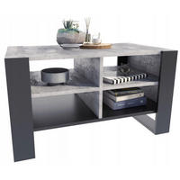 COUCHTISCH FIGA Beton-Schwarz 100/53,6/50 cm - Multicolor, Holzwerkstoff (53.6/100/50cm) - Matkam Möbel