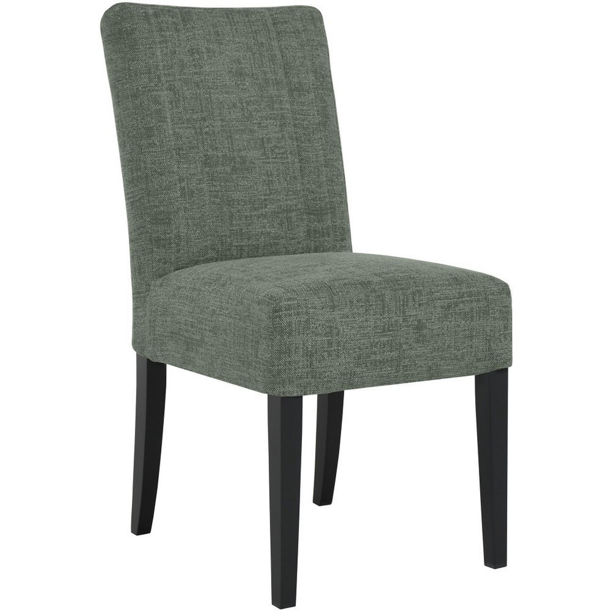 STUHL FREYA mit schwarzen Holzbeinen, Polsterstuhl, Dunkelgrün - Dunkelgrün/Schwarz, Holz (47/94/42cm) - Beautysofa