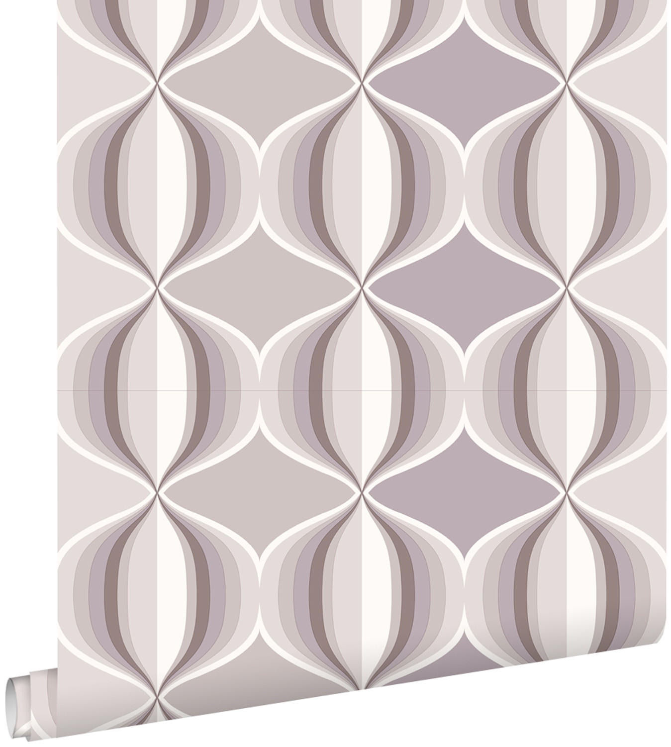 TAPETE grafisches Muster 53 cm x 10.05 m - Braun, Papier (53/1000cm) - ESTAhome