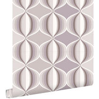 TAPETE grafisches Muster 53 cm x 10.05 m - Braun, Papier (53/1000cm) - ESTAhome
