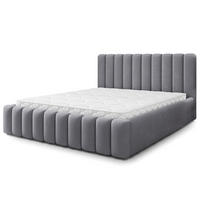 ČALOUNĚNÁ Postel DINESE 120x200 cm Šedá - šedá, kompozitní dřevo/textil (120/200cm) - MASSENO