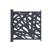 ZAUN - 102.5cm x 7.6cm - Aluminium - anthrazitgrau - NATAFO - Anthrazit, Metall (102.5/100cm) - Vente-Unique
