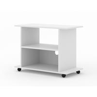 TV LOWBOARD Weiß 80/60/40 - Weiß, Holzwerkstoff (80/60/40cm) - RAUMHIRSCH FURNITURE
