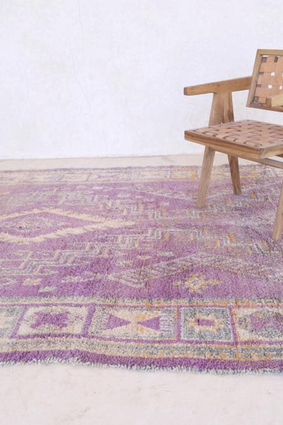 BERBERTEPPICH aus reiner Wolle 203x 333 cm - Lila, Naturmaterialien (203/333cm) - AFK Living