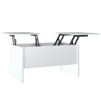 COUCHTISCH Hochglanz-Weiß 80x50x42,5 cm Holzwerkstoff - Weiß, Holzwerkstoff (80/50/42.5cm) - furnicato