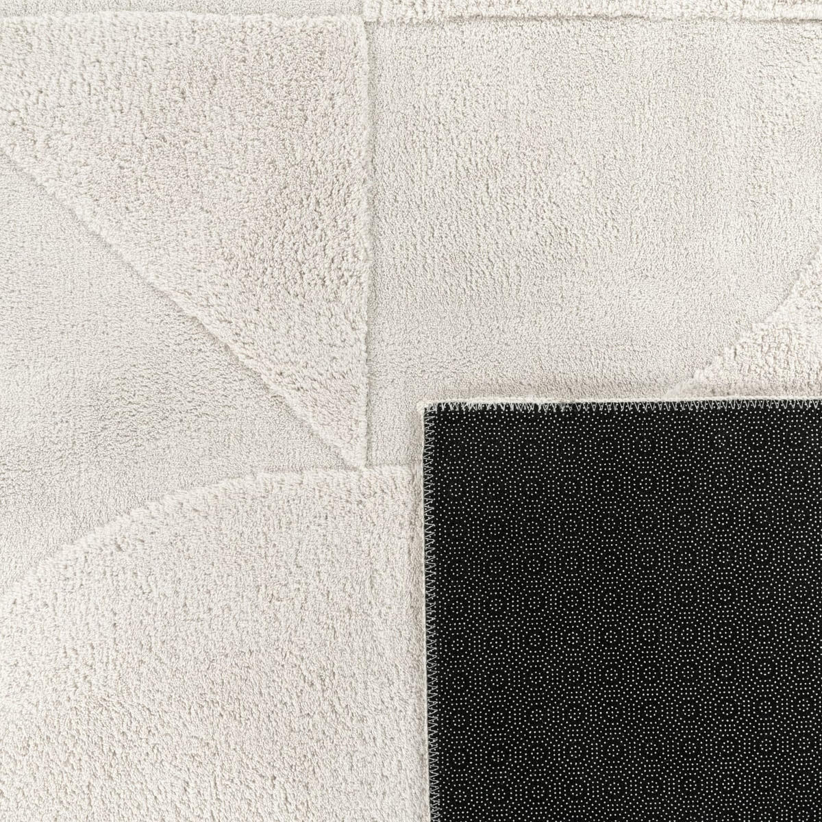 HOCHFLORTEPPICH 120/120 cm Tokio 472 - Creme, Kunststoff (120/120cm) - Paco Home