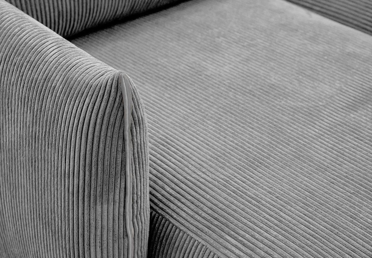 ECKSOFA TAUER 5-Sitzer, hellgrau - Hellgrau/Schwarz, Holzwerkstoff/Kunststoff (173/294cm) - Courtois Laville