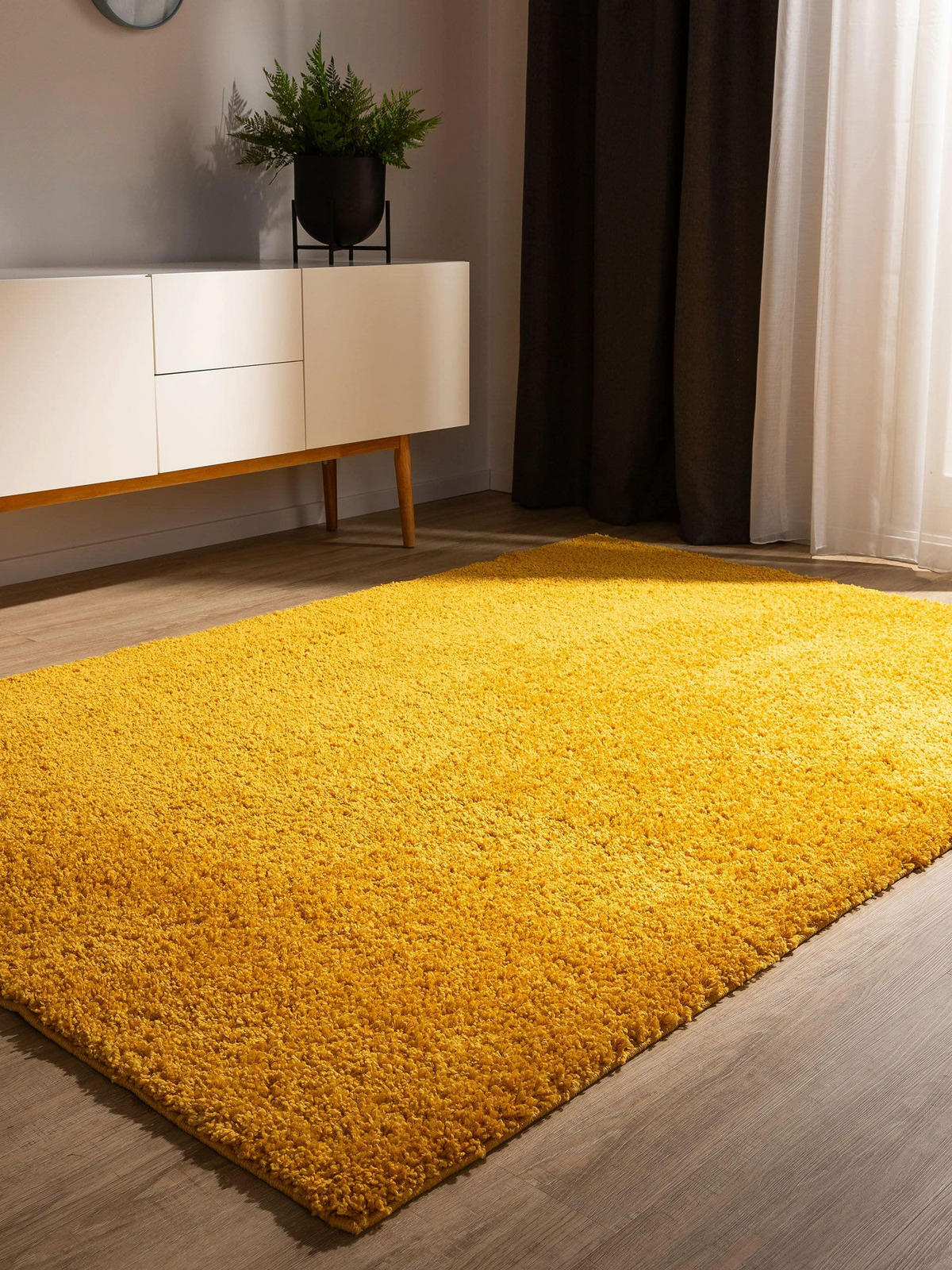 HOCHFLORTEPPICH Soho Gelb 60x120 cm - Gelb, Kunststoff (60/120cm) - benuta