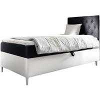 KINDERBETT FLIPPO 1 - Schwarz/Weiß, Holzwerkstoff (82/208cm) - Meblini