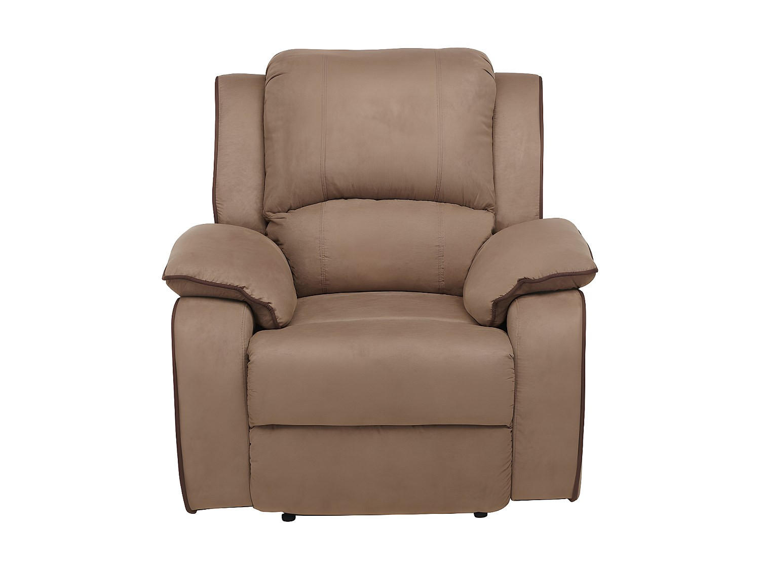 RELAXSESSEL - 1 Person - Stoff, Stoff - Taupe - - Taupe, Textil (100/99/96cm) - Vente-Unique