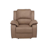 RELAXSESSEL - 1 Person - Stoff, Stoff - Taupe - - Taupe, Textil (100/99/96cm) - Vente-Unique