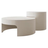 COUCHTISCH-SET Vellaro - Kaschmir, Holzwerkstoff/Metall (76/76/32cm) - MIRJAN24