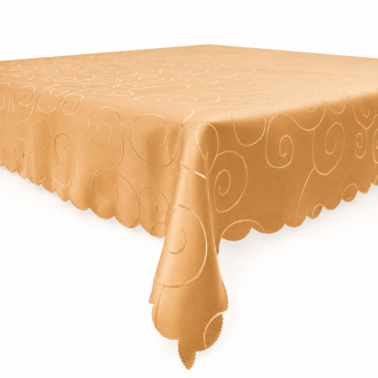TISCHDECKE 160/300 cm Ornamente Orange - Orange, Textil (160/300cm) - TiborTex