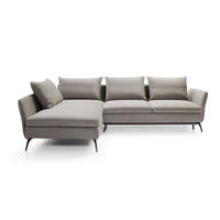 ECKSOFA Demisbal Hellgrau mit Bettkasten - Hellgrau, Textil (282/182cm) - Selsey