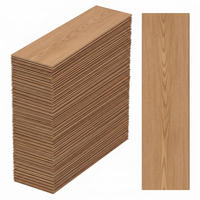 VINYLBODEN Eiche 36er-Set selbstklebend PVC 15,2x91,4 cm - Hellbraun, Kunststoff (91.4/15.2/0.2cm) - Relaxdays