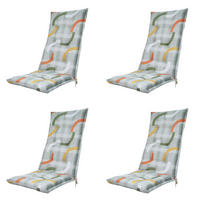 GARTENSTUHLKISSEN Tess 123/50 cm 4er-Set - Orange, Textil (50/7/123cm) - Madison