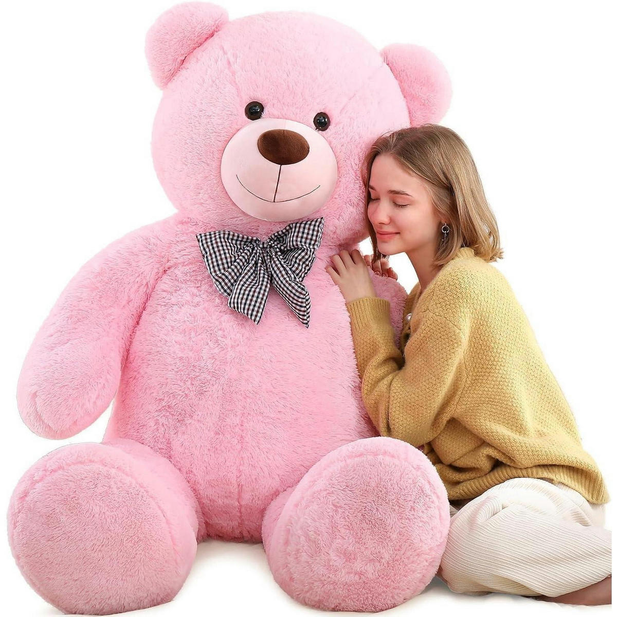 PLÜSCHTIER Teddybär 140 cm Rosa - Rosa, Fell (90/140cm)