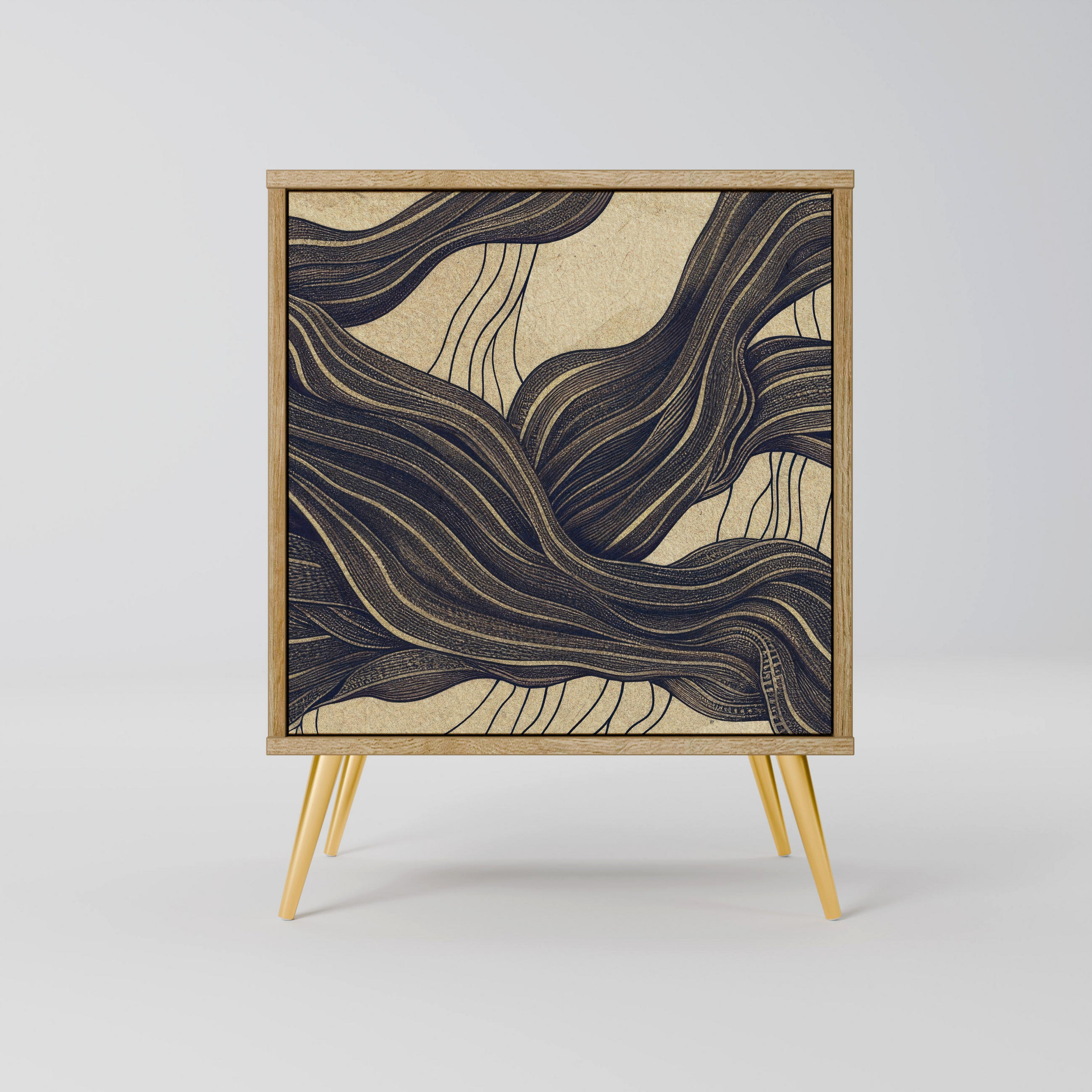 SpaceRebels Sideboard Eiche 57.5x75.5x42 cm