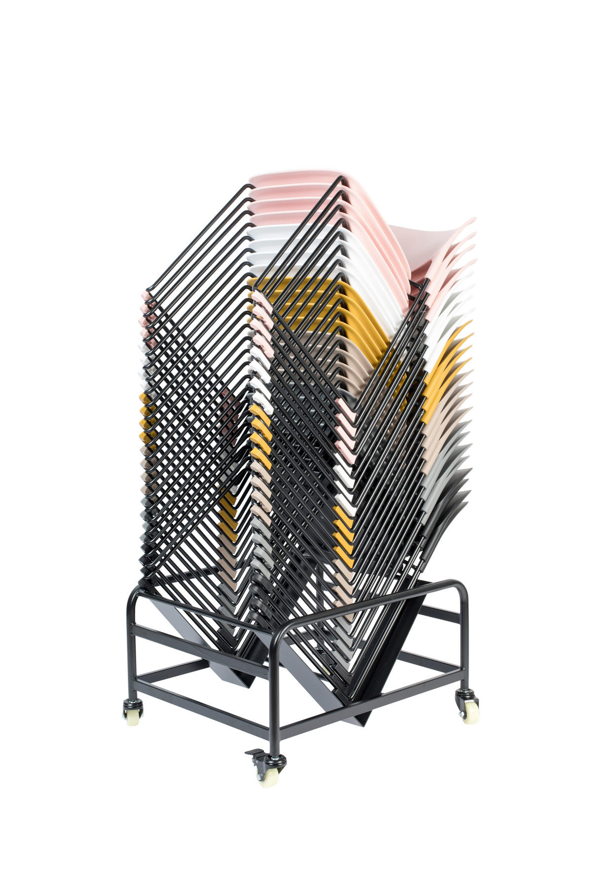 ESSZIMMERSTUHL Stacks - Braun - 52.5/48.5/80 cm - 4er-Set - Braun, Kunststoff (48.5/80/52.5cm)
