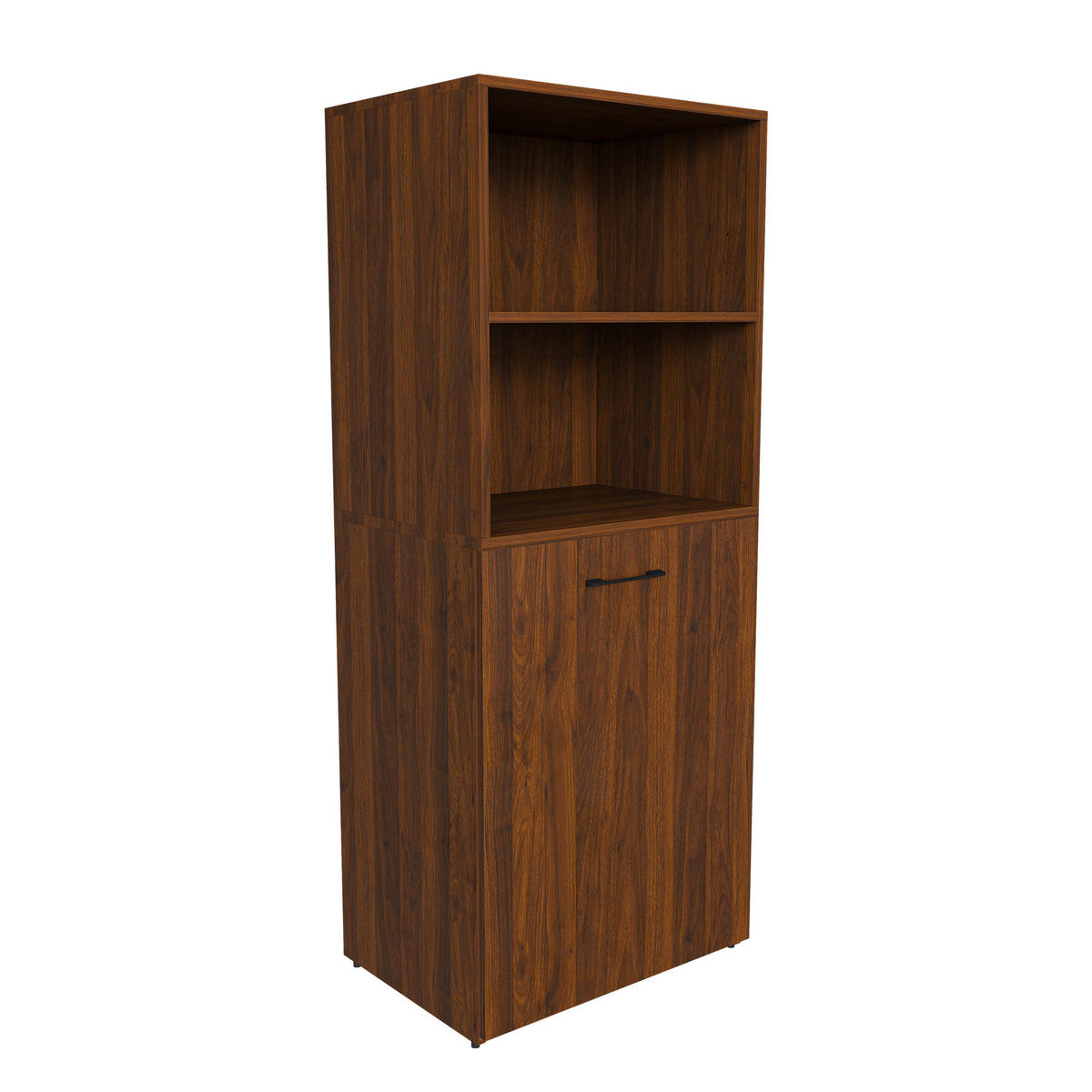ECKSCHREIBTISCH DE-37446 ausziehbar mit verstellbaren Ablagen Walnuss - Walnussfarben, Holzwerkstoff (40/55/136cm) - ComfortXL