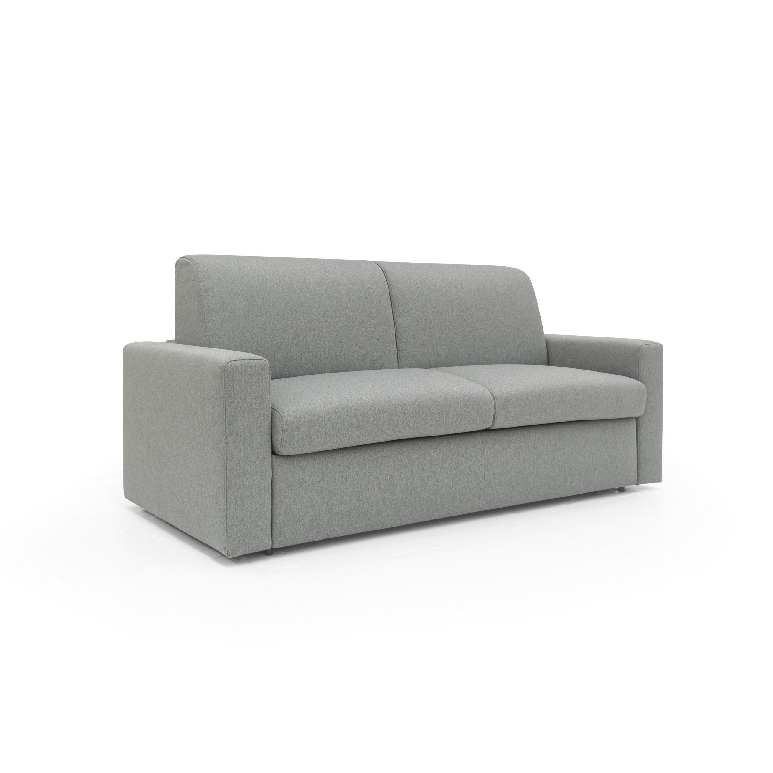 SCHLAFSOFA Kansas - Grau, Textil (192/92/95cm) - Divani.store
