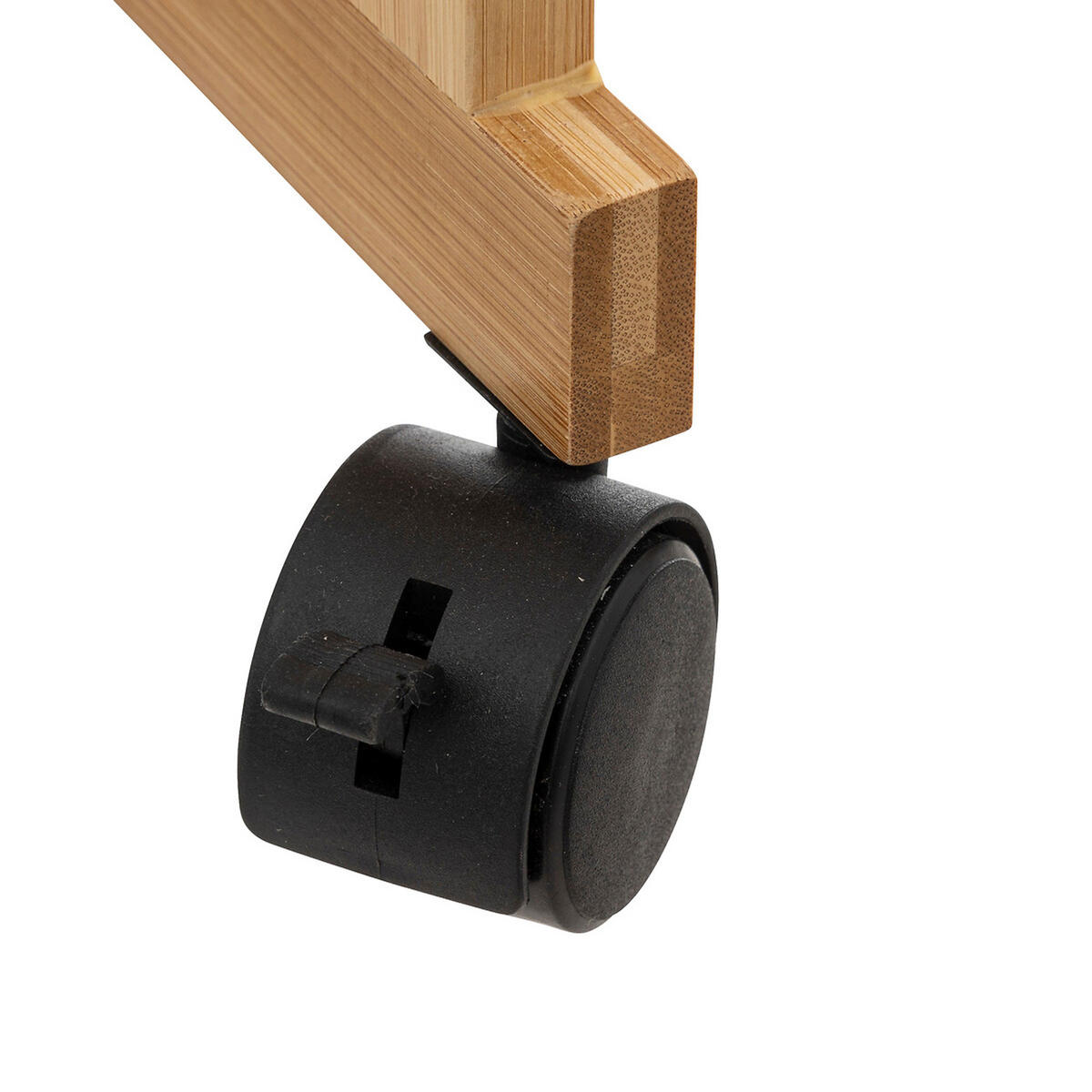 SERVIERWAGEN Natureo, mit 3 Etagen, MDF, Bambus, Kunststoff, Weiß, 80 cm - Weiß, Holzwerkstoff (6/80.5/25cm) - 5five Simply Smart