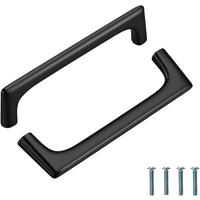 MÖBELGRIFF Schwarz 2er-Set 128 mm - Schwarz, Metall (1.28/30/1.38cm)