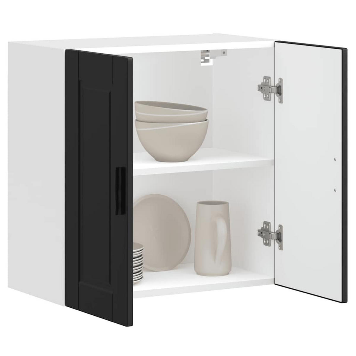 KÜCHEN-HÄNGESCHRANK Schwarz Holzwerkstoff - Schwarz, Holzwerkstoff (31/60/60cm) - vidaXL