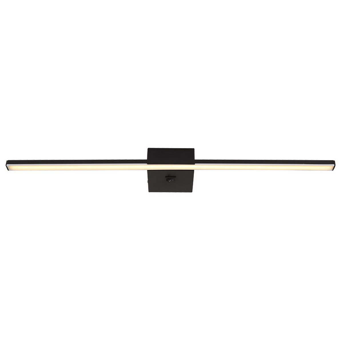 LED WANDLEUCHTE Metall Schwarz - Schwarz, Metall (61.5/3.7/61.5cm) - Globo Lighting