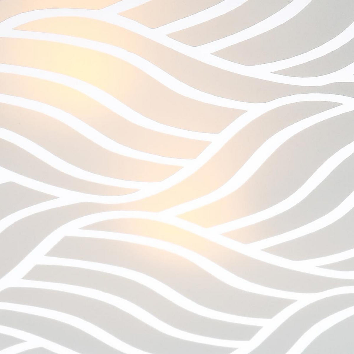 LED DECKENLEUCHTE Metall Chrom Silber - Silberfarben, Glas (35.5/35.5/8.5cm) - Globo Lighting