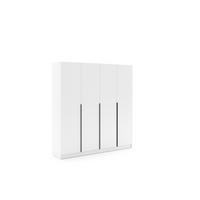 SCHIEBETÜRENSCHRANK Riva 200 cm - Weiß - Weiß, Holzwerkstoff (200/215/42cm) - BM-Möbel