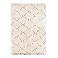 BERBERTEPPICH marokkanisch schwarz weiß Kasbah beige - Beige, Naturmaterialien (250/350cm) - AFK Living